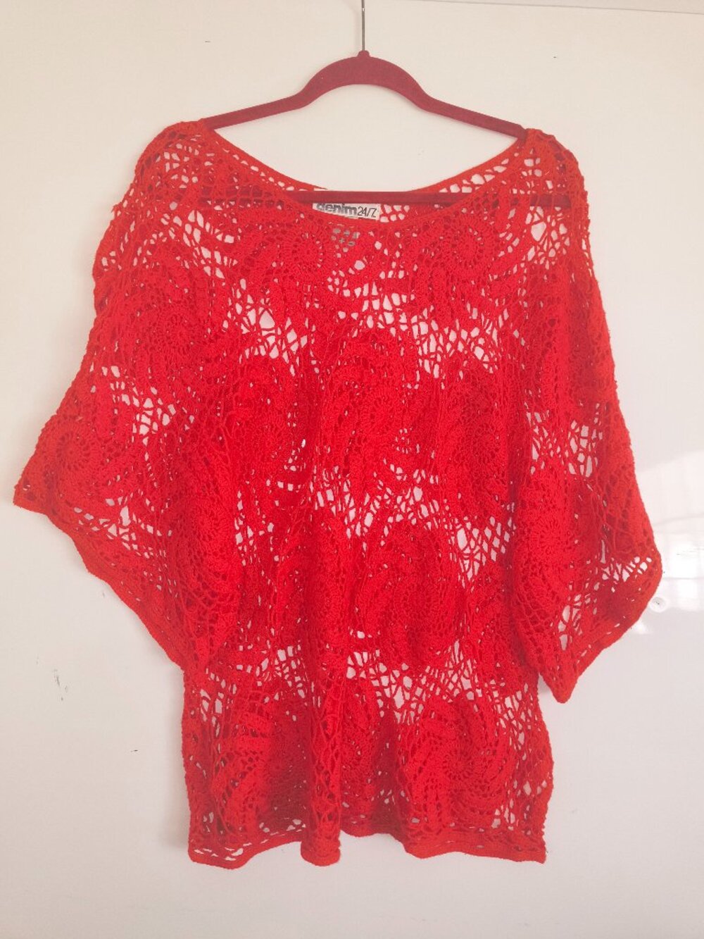 Denim 24/7 Red Top